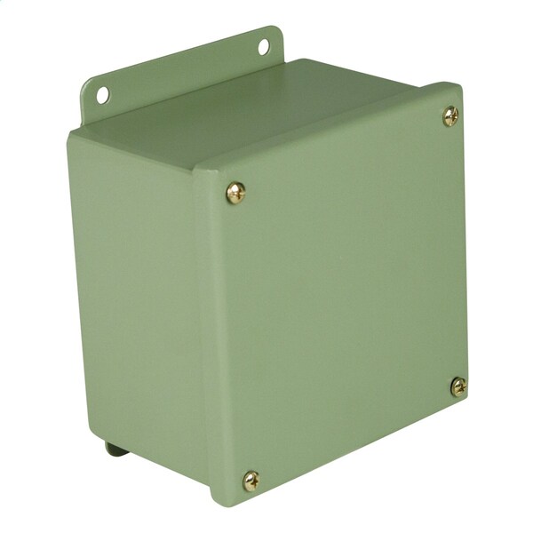 Captive Screws Electrical Enclosures, 10 in H, 4 in D, 10 in W, 12, Carbon Steel